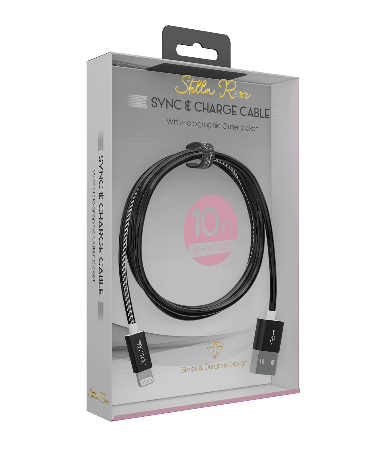 10Ft. Black Lightning Sync & Charge Cable