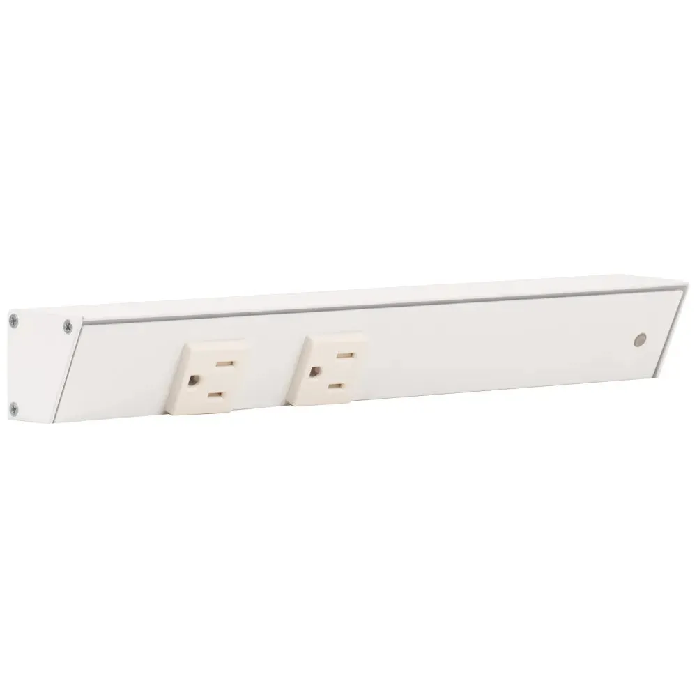 12" Slim Angle Under Cabinet Two Outlet Power Strip