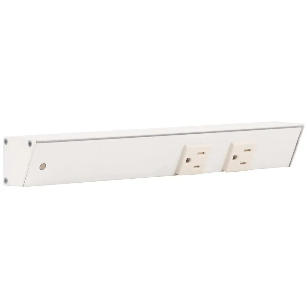 12" Slim Angle Under Cabinet Two Outlet Power Strip