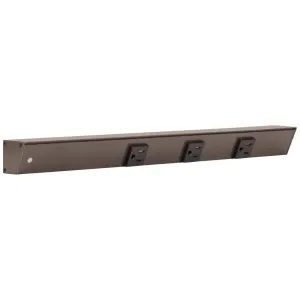 18" Slim Angle Under Cabinet Four Outlet Power Strip