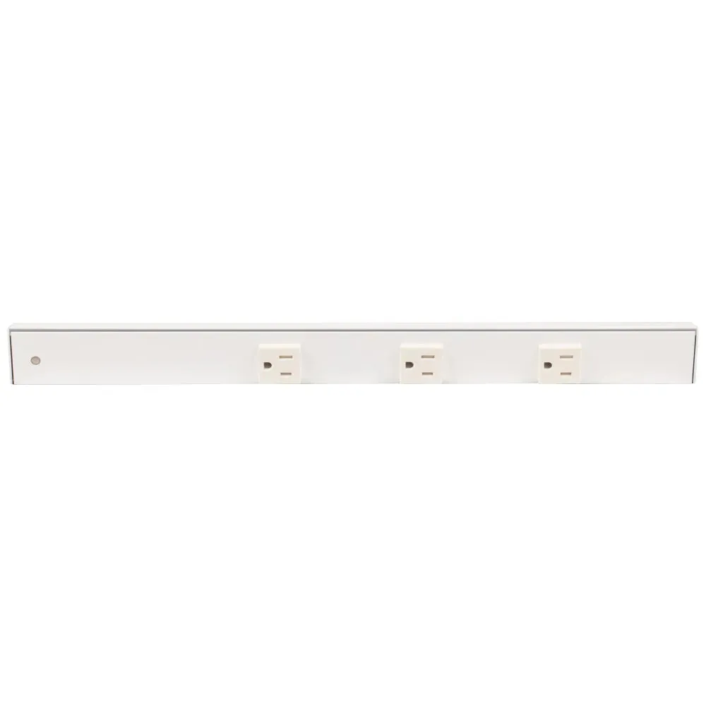 18" Slim Angle Under Cabinet Four Outlet Power Strip