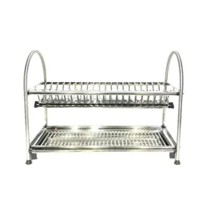 2 Tier Stainless Steel Dish Rack