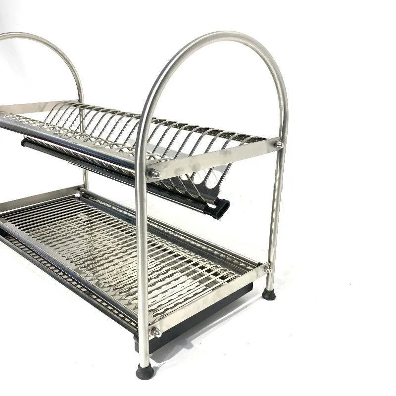 2 Tier Stainless Steel Dish Rack