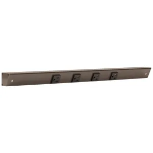 24"  Slim Angle Under Cabinet 4 Outlet Power Strip