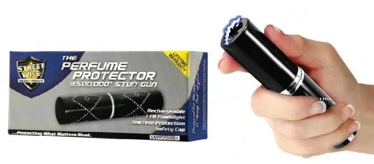 25) Units Black Perfume Protector 17,000,000 Volt Stun Gun Color Options