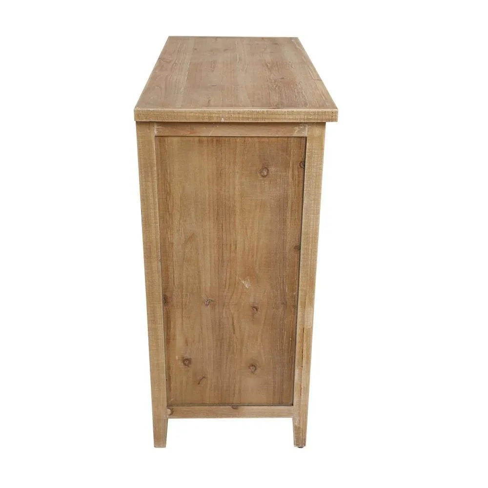 34 Inch Wood Console Buffet Cabinet Sideboard Table with Mirror Motifs  By The Urban Port