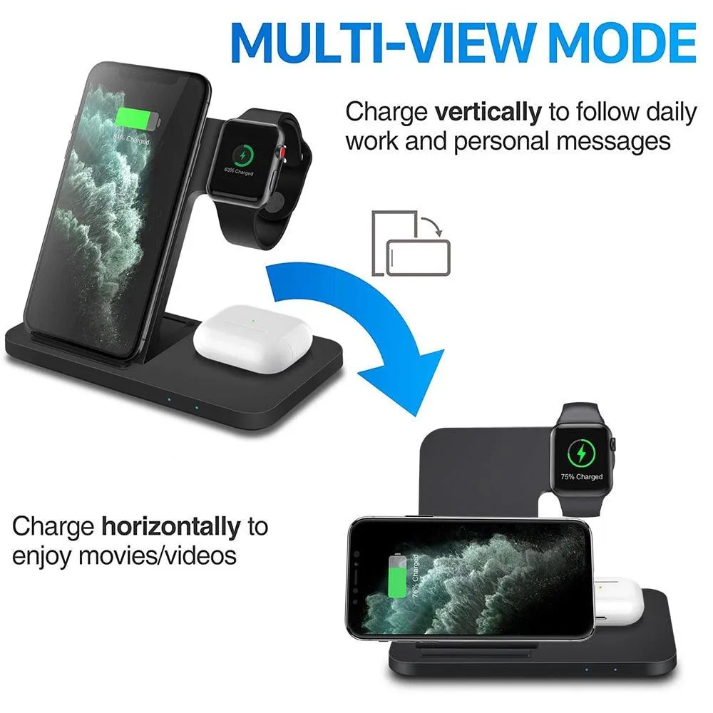 3in1 wireless charger-Fast Charger Dock Station for iPhone and Android phones