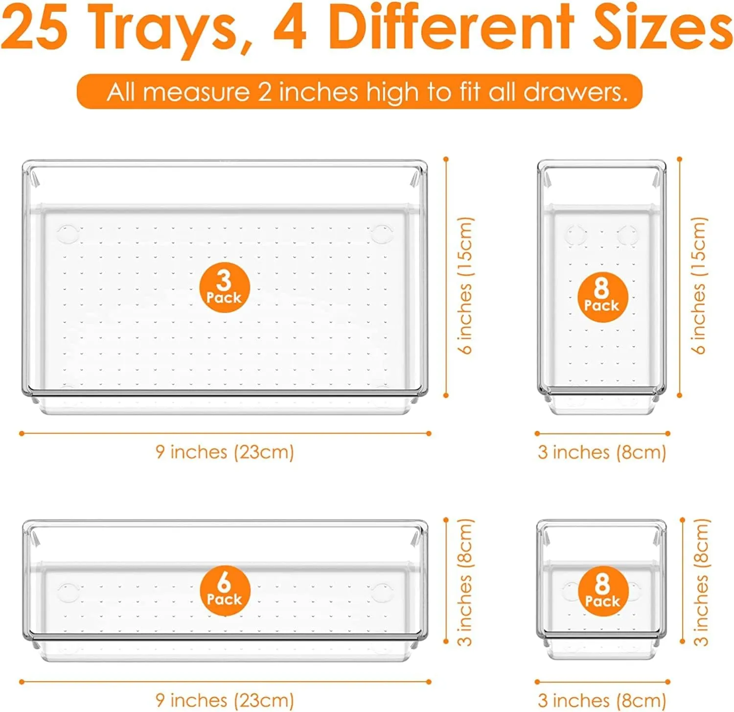 Acrylic Storage Box - Drawer Organizers