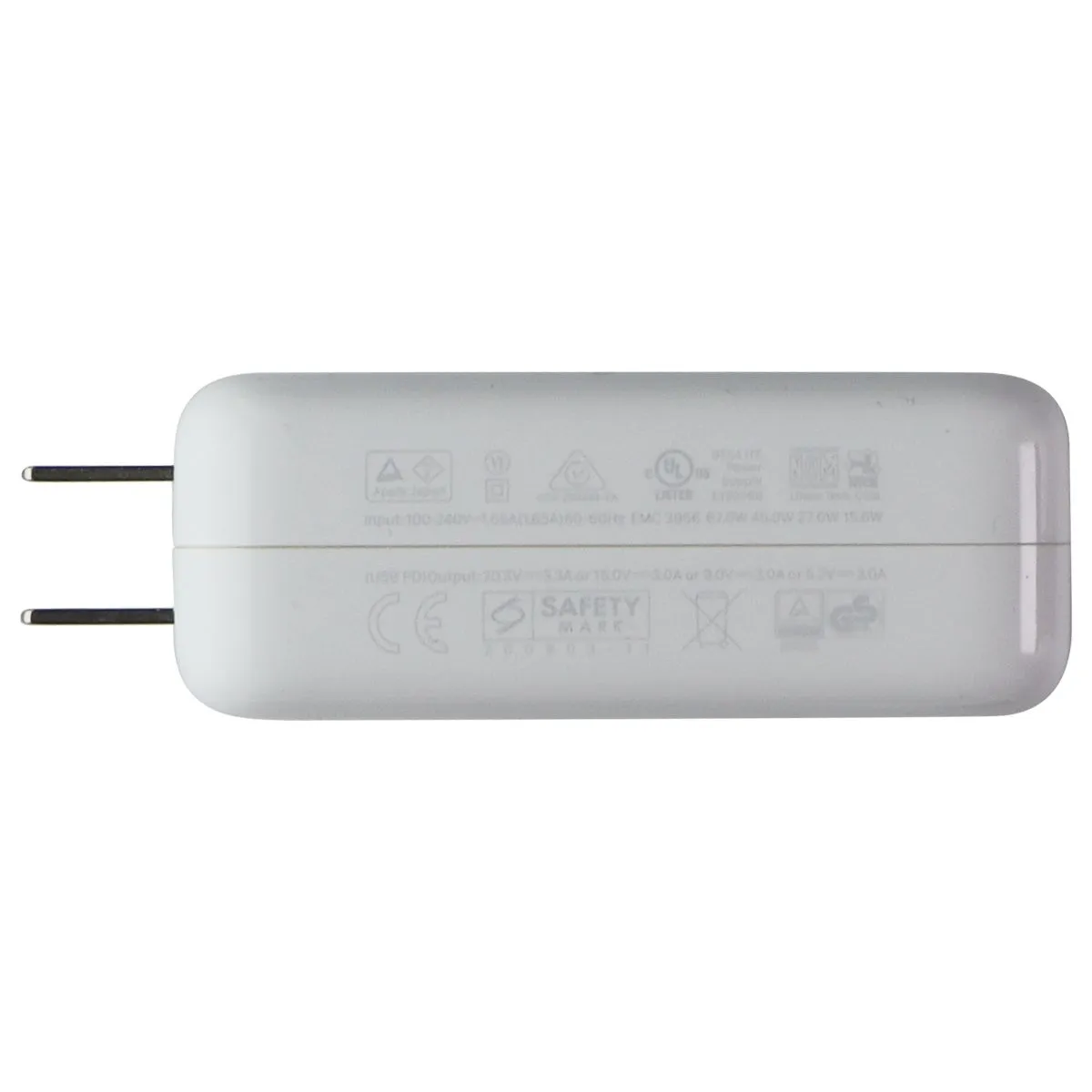 Apple 67W USB-C Power Adapter Wall Charger with Folding Plug - White (A2518)