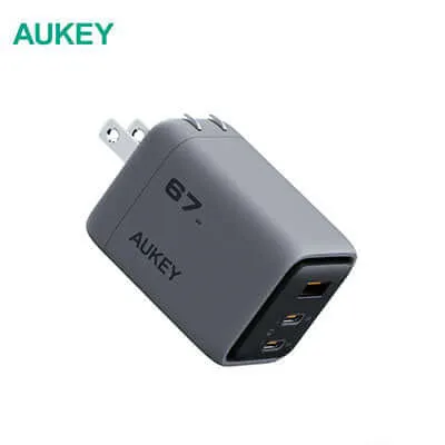 Aukey PA-C3 Comet Mix 3 67W PD Wall Charger with GaN Technology