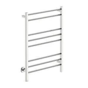 Bathroom Butler Contour 8 Bar Straight PTS Heated Towel Rail 650mm