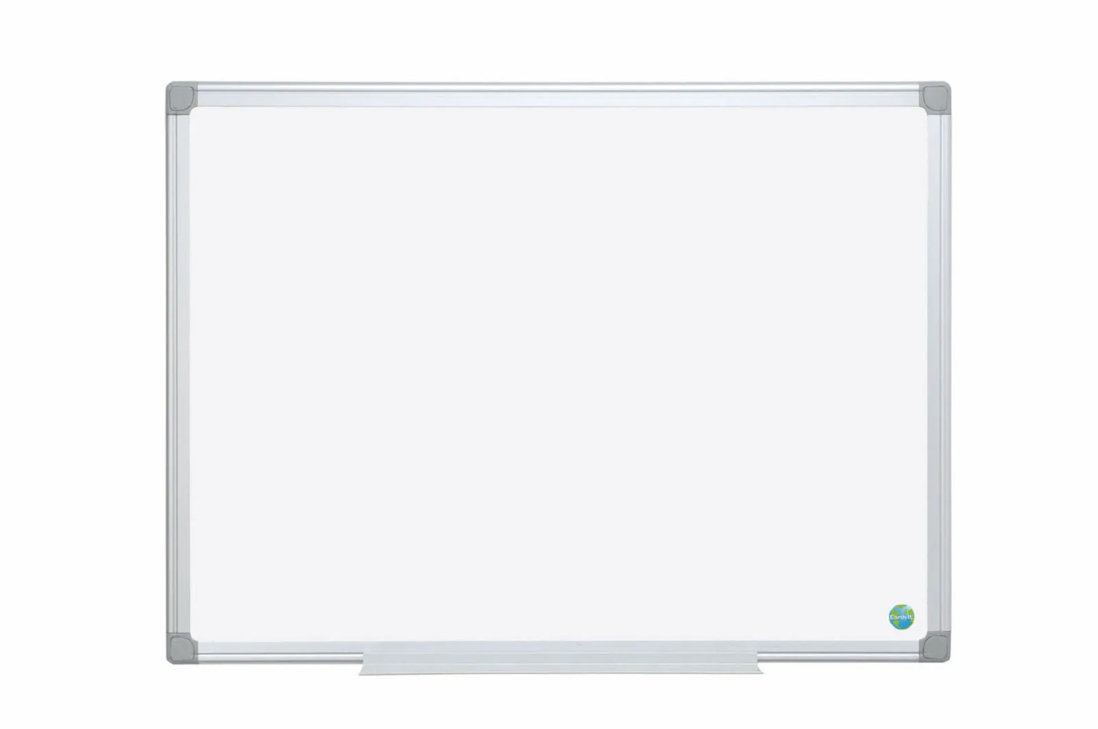 Bi-Office Earth-It Non Magnetic Melamine Whiteboard Aluminium Frame 900x600mm - MA0300790