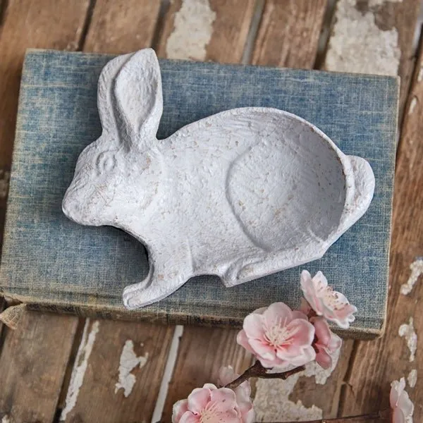 Cast Iron Bunny Dish Set