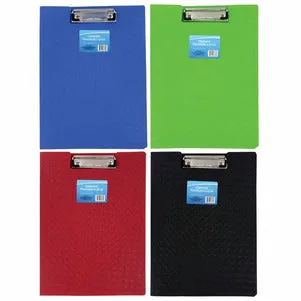 Colorful Plastic Folder Clipboards- 2 count