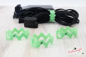 Cord WRAP, Ric Rac - Set of 3 (GREEN)