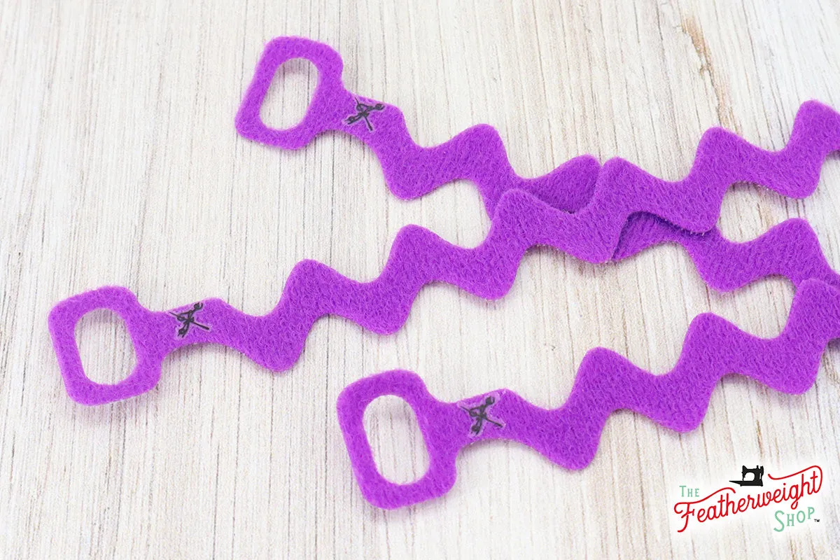 Cord WRAP, Ric Rac - Set of 3 (PURPLE)