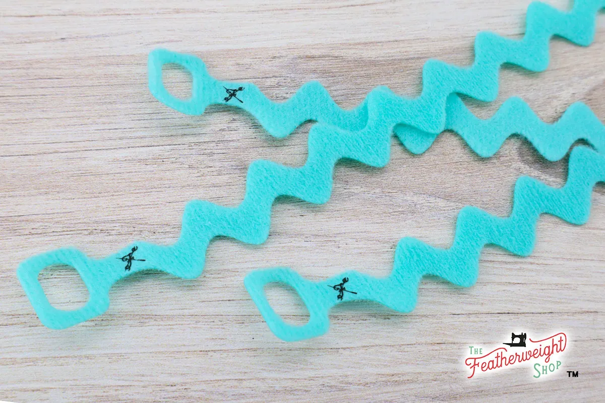 Cord WRAP, Ric Rac - Set of 3 (TEAL)