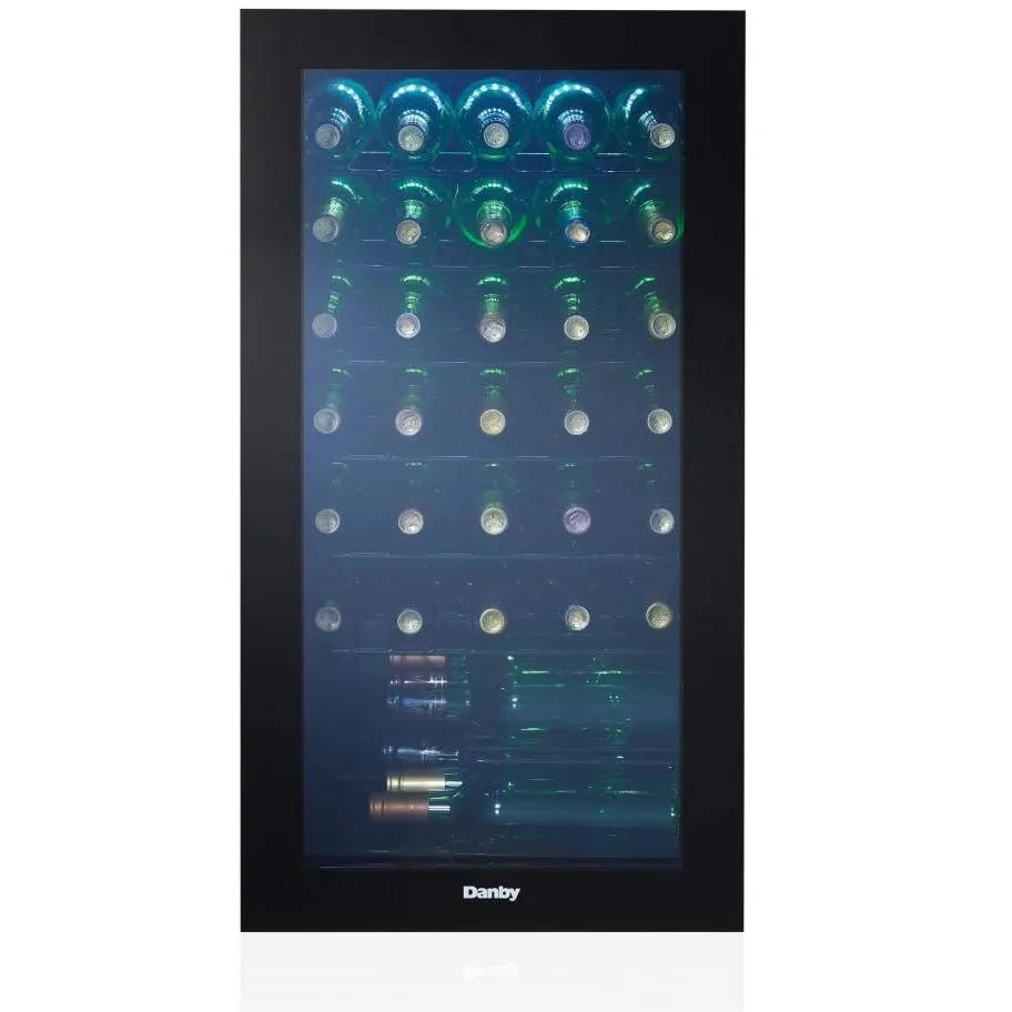 Danby 36-Bottle Freestanding Wine Cooler with LED Lighting DWC036A2BDB-6