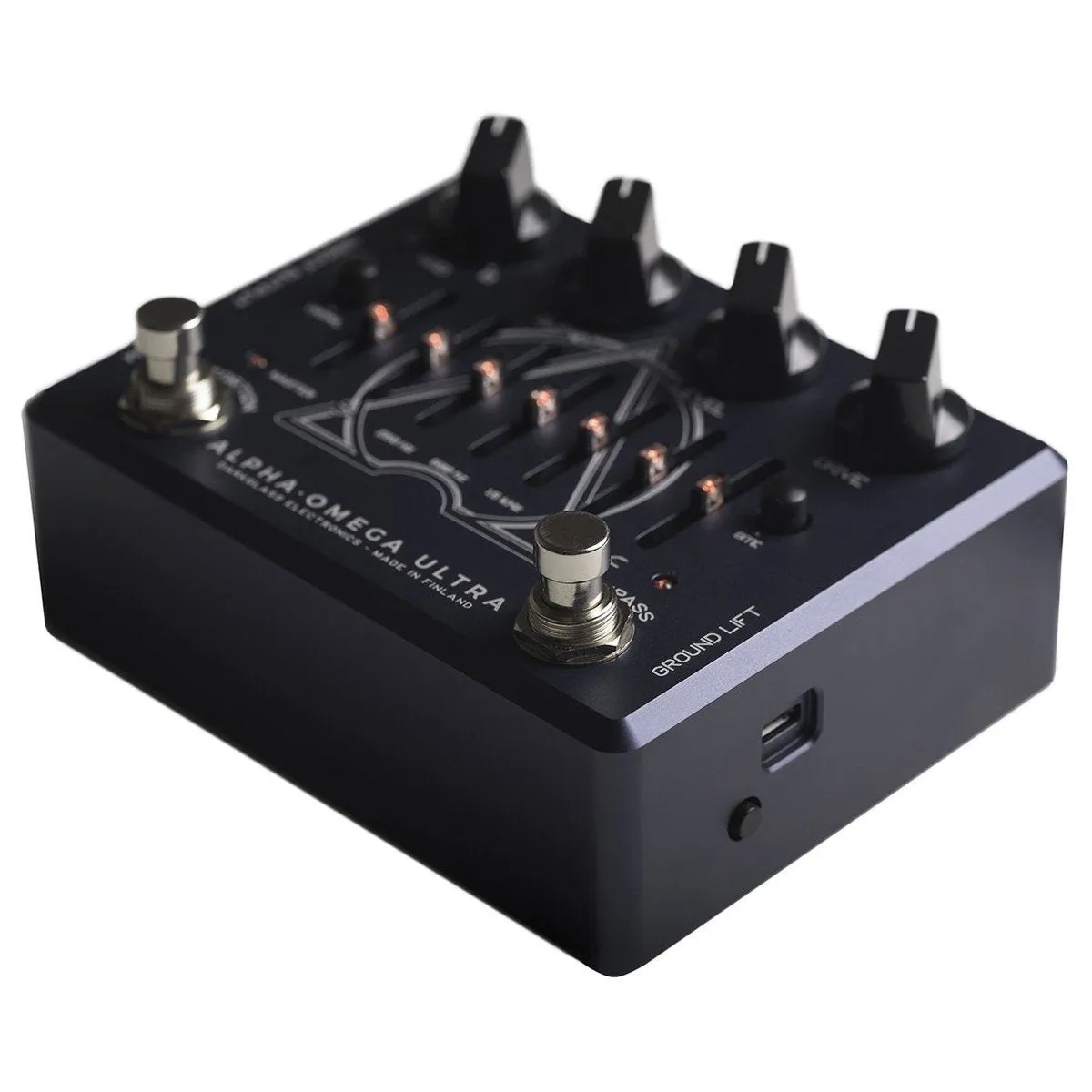 Darkglass ALPHA OMEGA ULTRA AUX Dual Bass Preamp/OD Pedal with Aux In