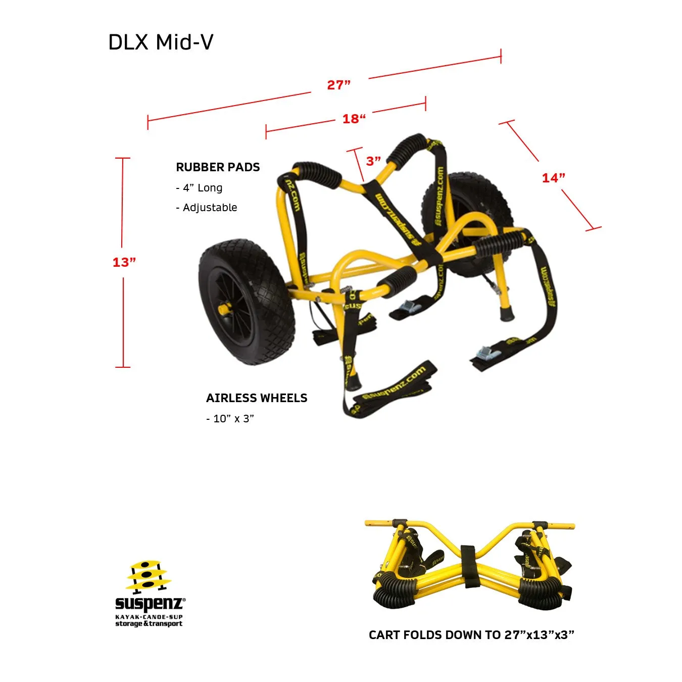 DLX Airless Cart (Mid-V™ & Flat Platform)