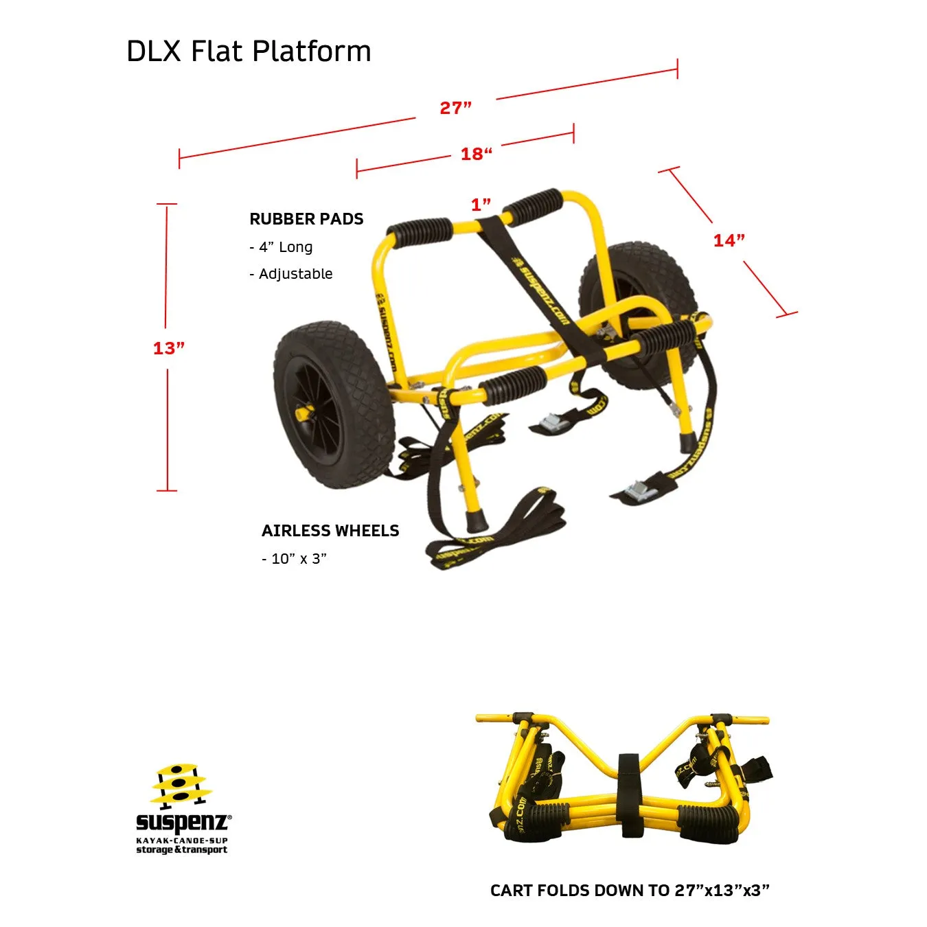 DLX Airless Cart (Mid-V™ & Flat Platform)