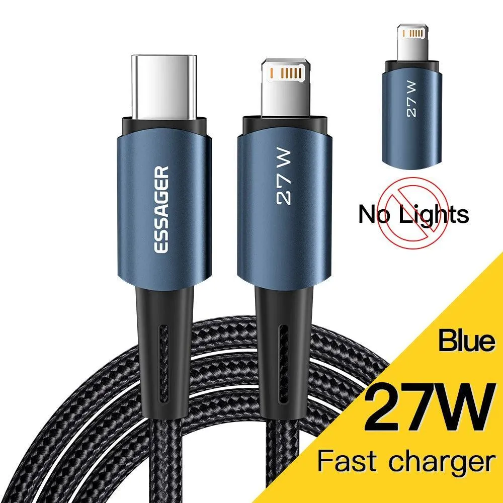 Essager USB C Lightning Fast Charging Cable for iPhone - Efficient 20W Charger for Apple Devices