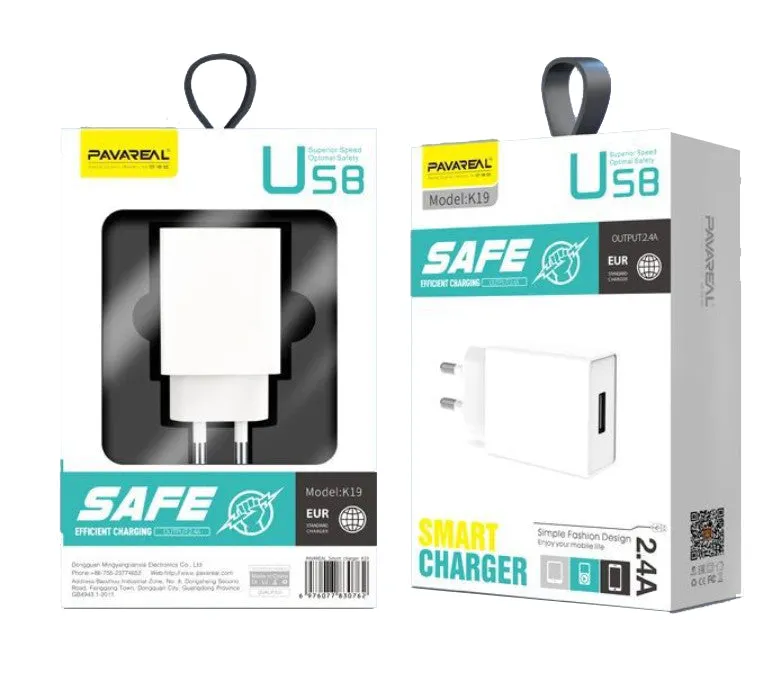 Euro Regulation 2.4A Charger Fast Charging Charging Head