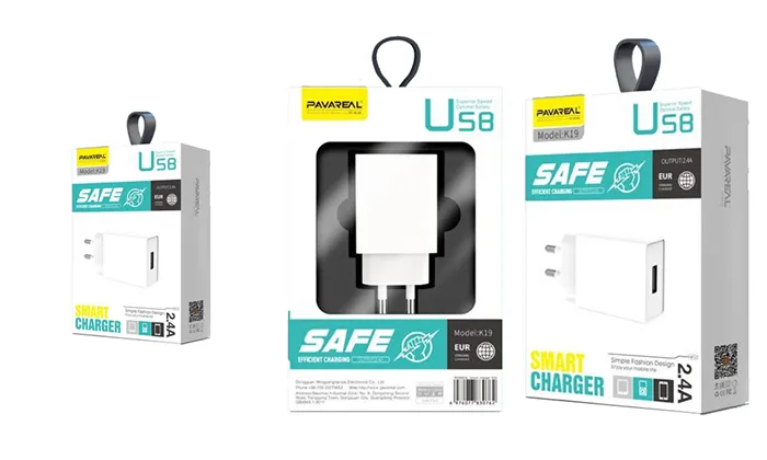 Euro Regulation 2.4A Charger Fast Charging Charging Head