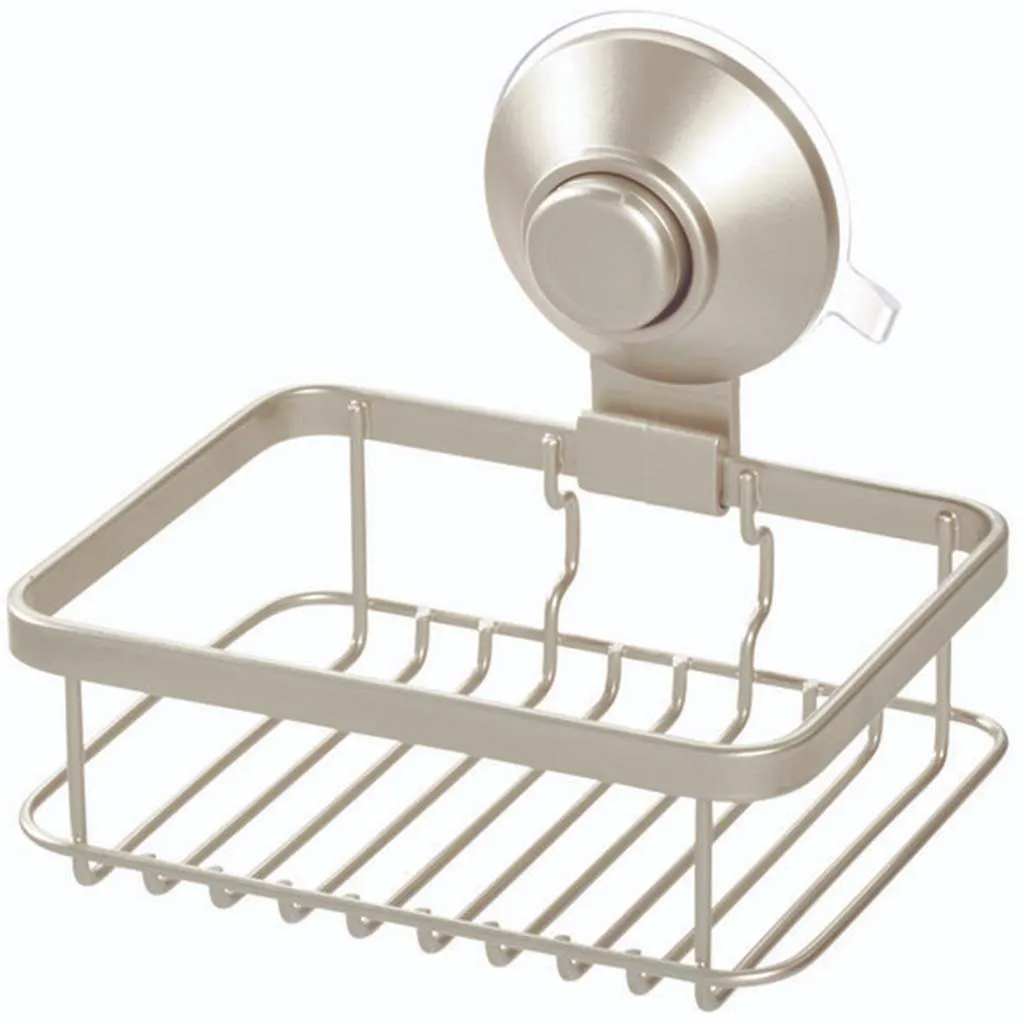 Everett Push Lock Suction Soap Dish Satin