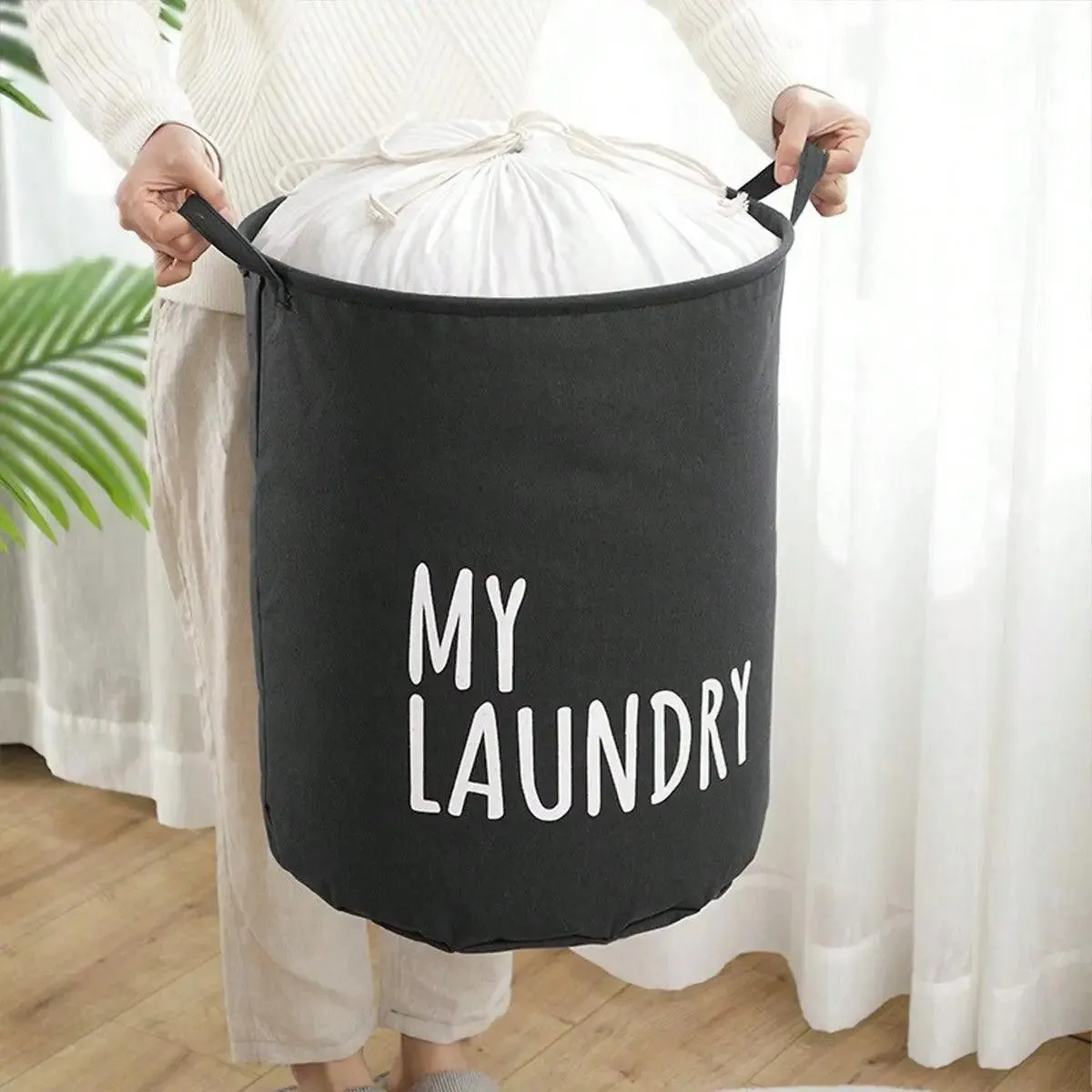 Foldable Oxford Cloth Laundry Basket: Stylish Waterproof Storage Solution for Home