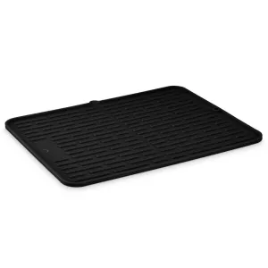 Folding Silicone Drying Mat Large - Black