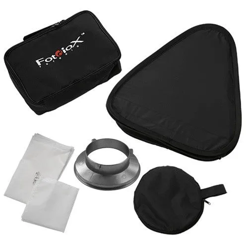 Fotodiox Pro Foldable Softbox PLUS Grid (Eggcrate) with Broncolor Speedring for Bronocolor (Pulso, Primo, and Unilite), Flashman, and Compatible Strobes