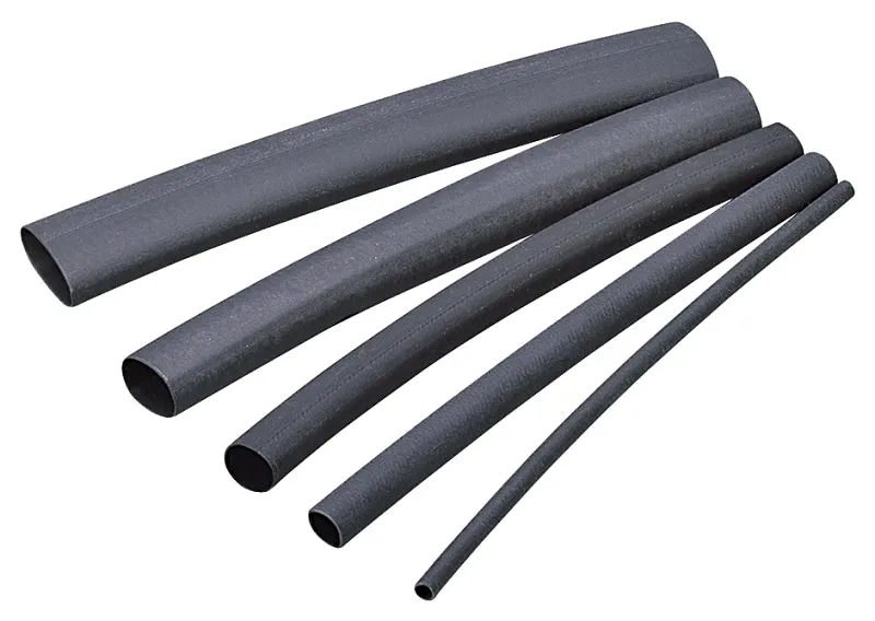 Gardner Bender HST-125 Heat Shrink Tubing, 1/8 to 1/16 in Dia, 4 in L, Polyolefin, Black :CD 7: QUANTITY: 1