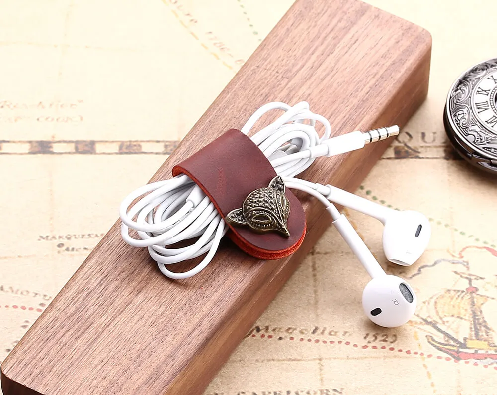 Handmade Leather Cable Ties/Cable Organizer for iPhone