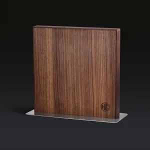 HexClad Magnetic Walnut Knife Block