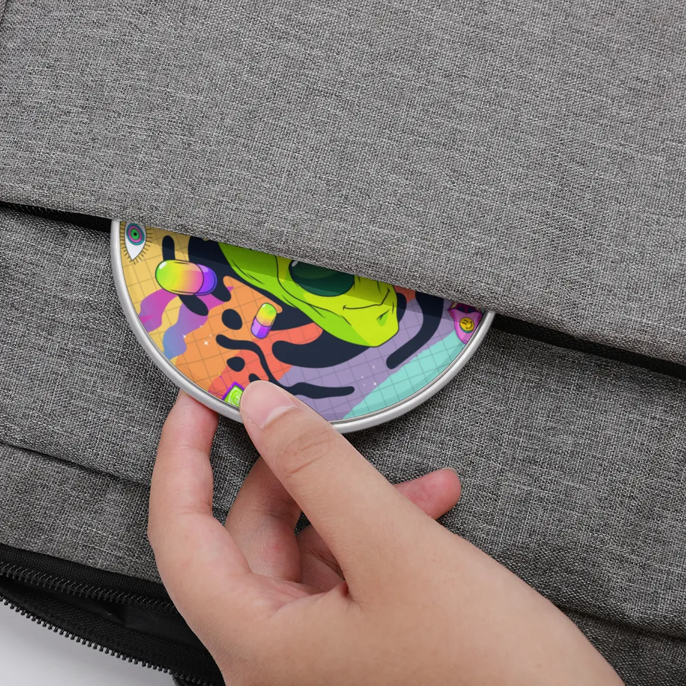 High Quality Wireless Charging Pad| Stylish, Practical, & Portable |10W | Psychedelic Aliens