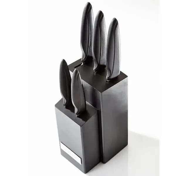 Judge 5 Piece Knife Block Set Acryllic Black