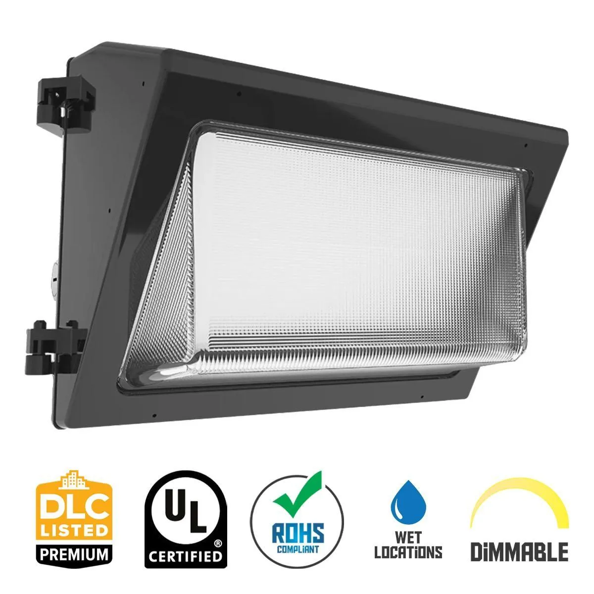 LED Wall Pack, 8500 Lumens, 35|45|60W, 30K|40K|50K, On/Off Photocell, 120-277V