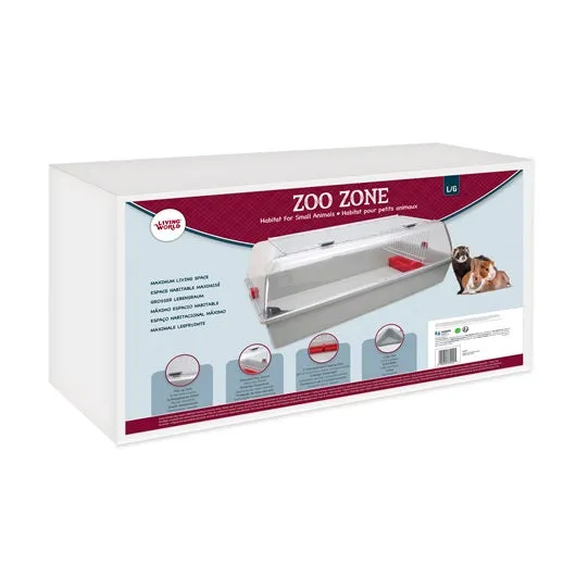 Living World Zoo Zone (Gray/Burgundy)