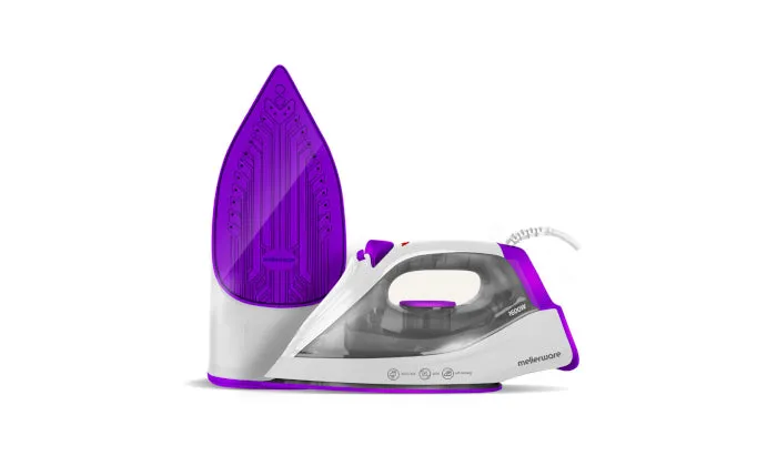 Mellerware Iron Steam / Dry / Spray Non Stick Purple 250ml 1600 W "Vapour Ii"