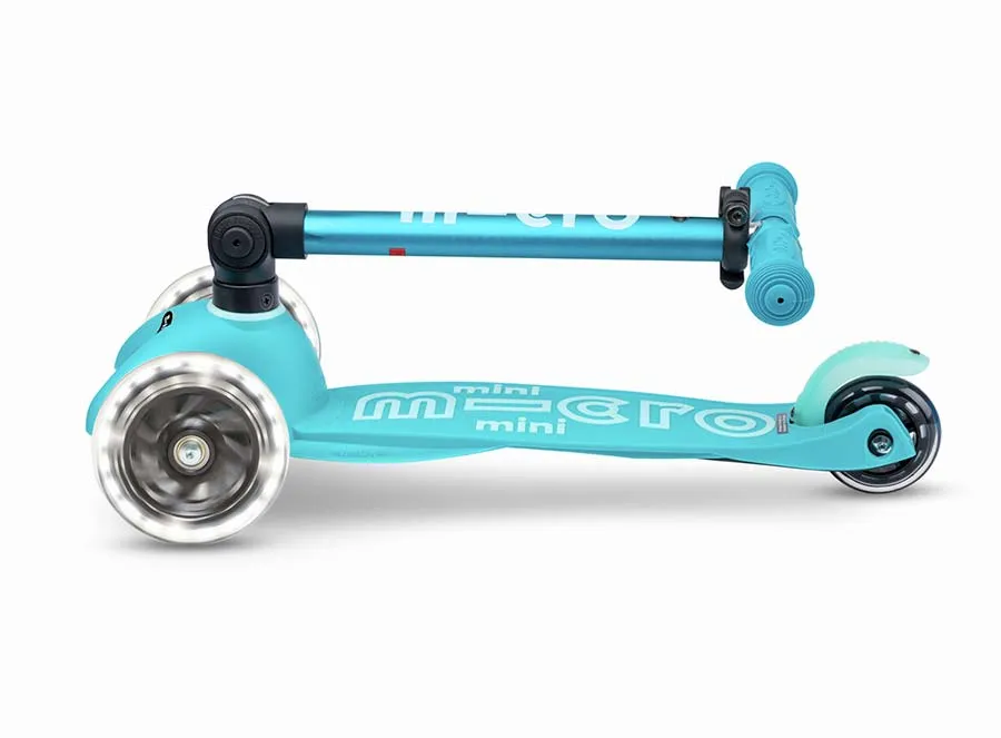 Mini MICRO Deluxe Foldable 3 Wheel Kick Scooter for Kids with LED wheels