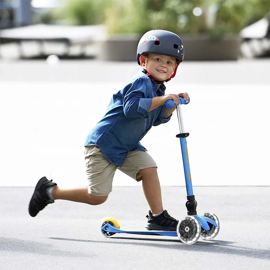 Mini MICRO Deluxe Foldable 3 Wheel Kick Scooter for Kids with LED wheels