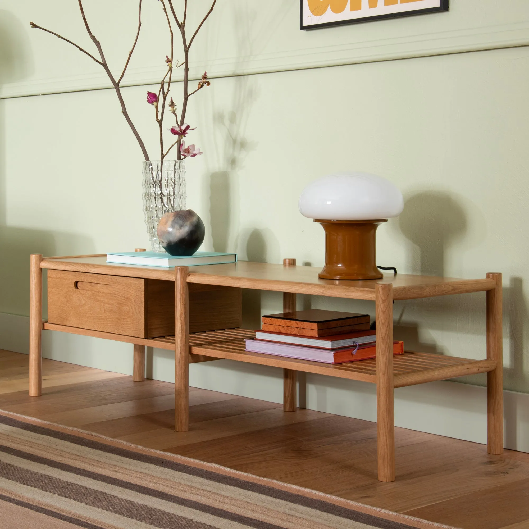 Nora Oak Storage Console / Bench