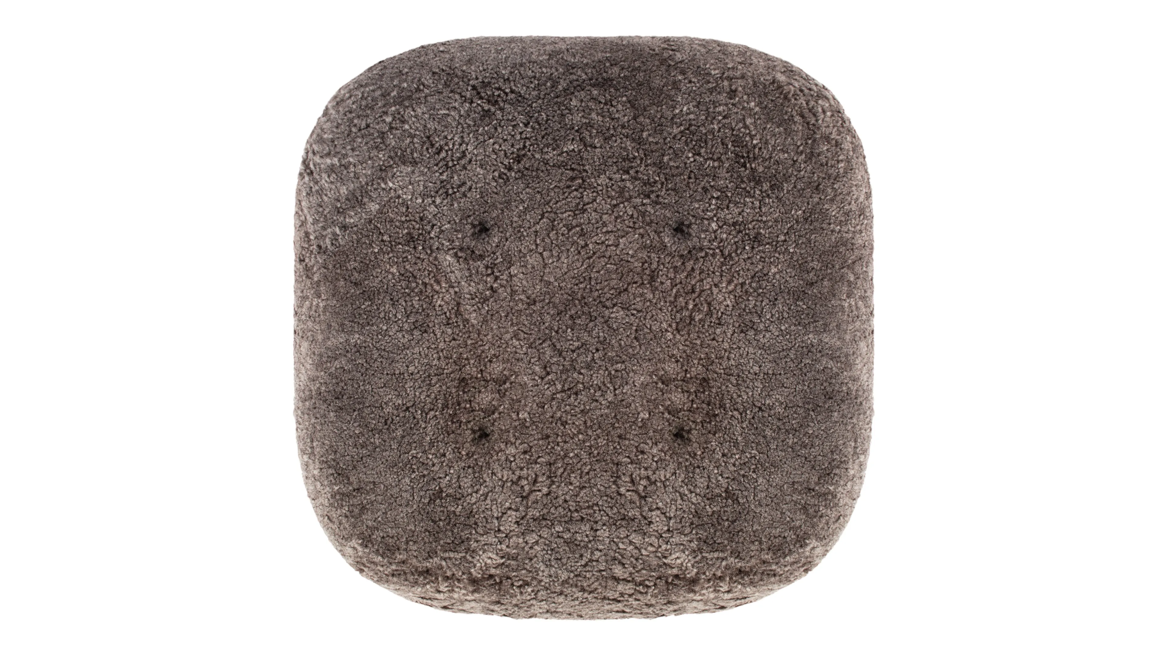 Petra - Petra Ottoman, Frosted Coco Luxe Sheepskin