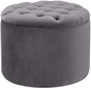 Rani Velvet storage Ottoman