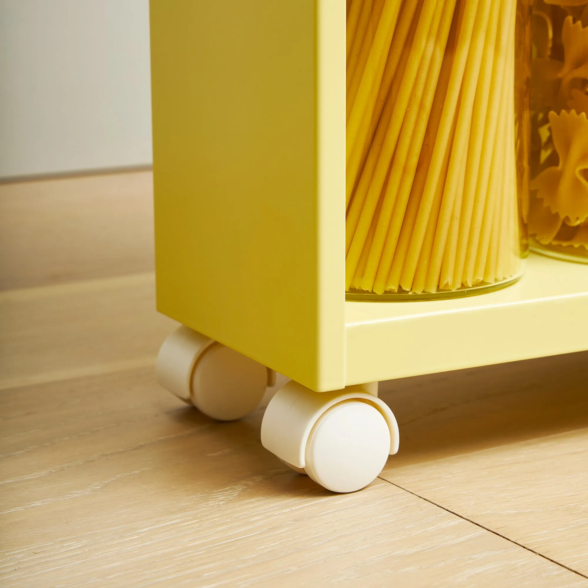 Rolling Storage Cart (27" H)  - Steel - Yellow Pear