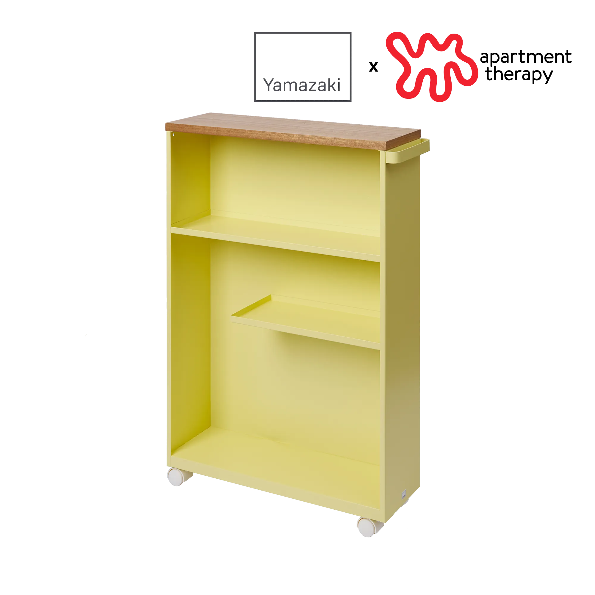 Rolling Storage Cart (27" H)  - Steel - Yellow Pear