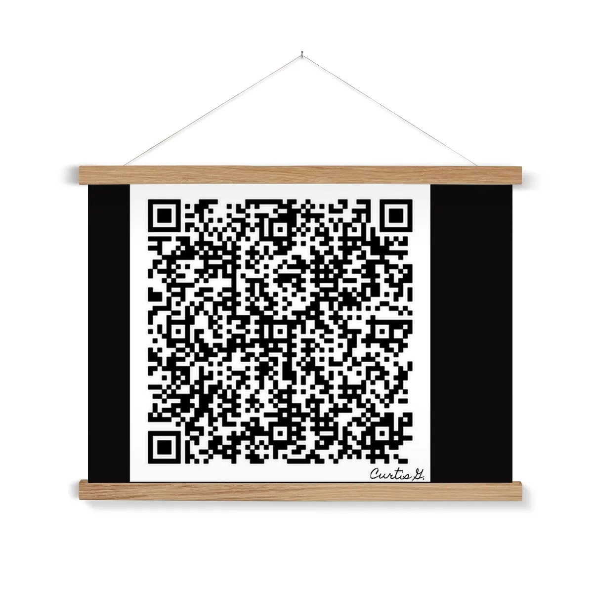 Scan Me Fine Art Print with Hanger