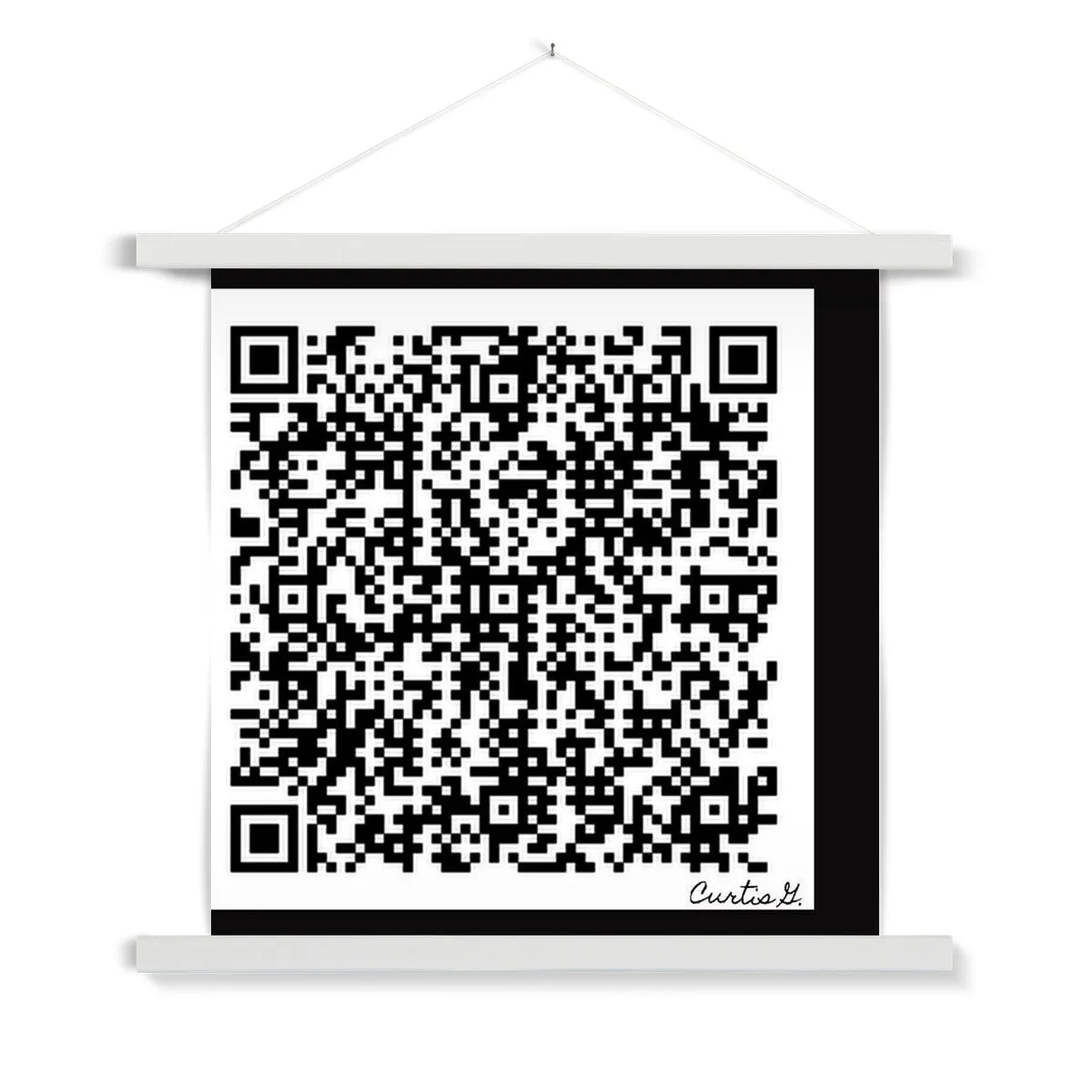 Scan Me Fine Art Print with Hanger