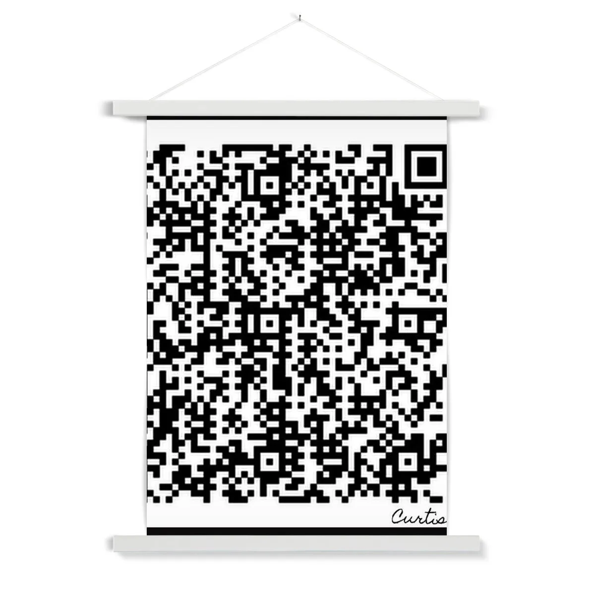 Scan Me Fine Art Print with Hanger